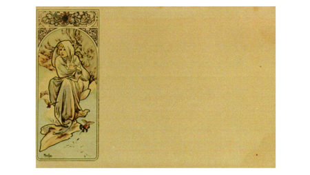 Alphonse Mucha postcard